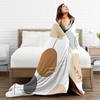 Bohemian pattern Flannel Blanket Winter Warm Soft Throw Blanket for Kids Living Room Funny Bedspread Sofa Bed Cover