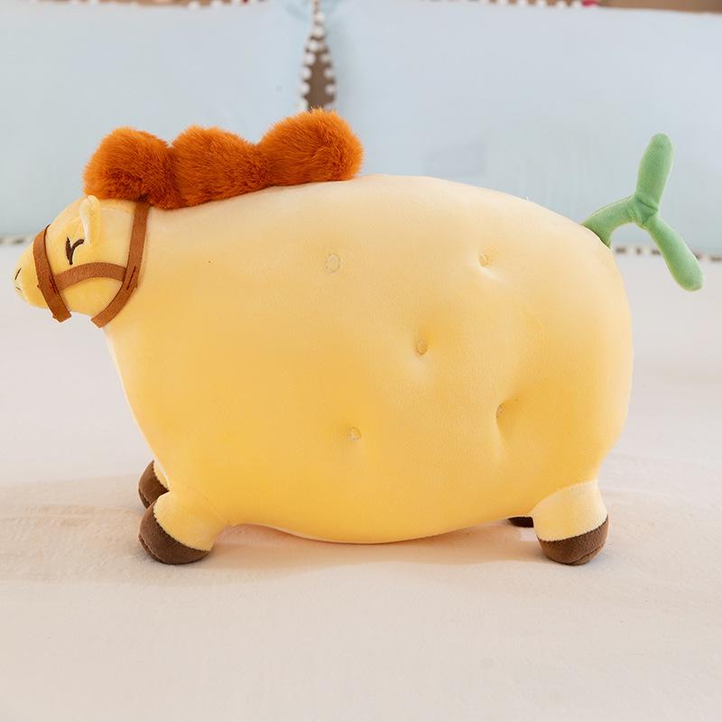 Золотая Плюшевая Подушка-Игрушка Картошка - Для Спальни, Дивана, Стула, Спинки