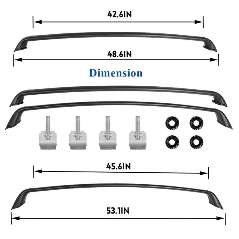 For Tesla Model Y / Model 3 2017-2026 Aluminum Transportation Tool Car Roof Cross Bars Rooftop Luggage Cargo Carrier Rack