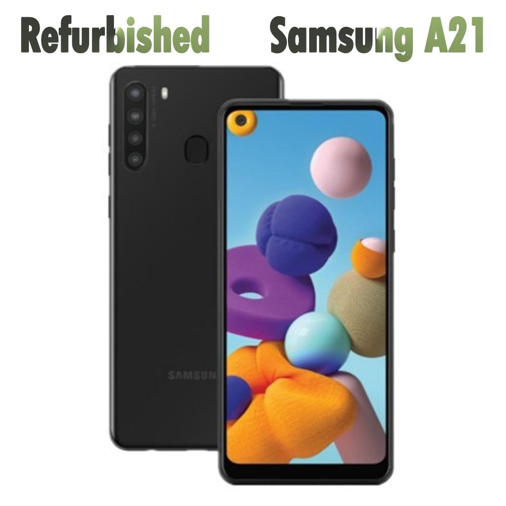 Восстановленный мобильный телефон Samsung Galaxy A21 A215U 32 ГБ 3 ГБ ОЗУ с одной SIM-картой/двумя SIM-картами