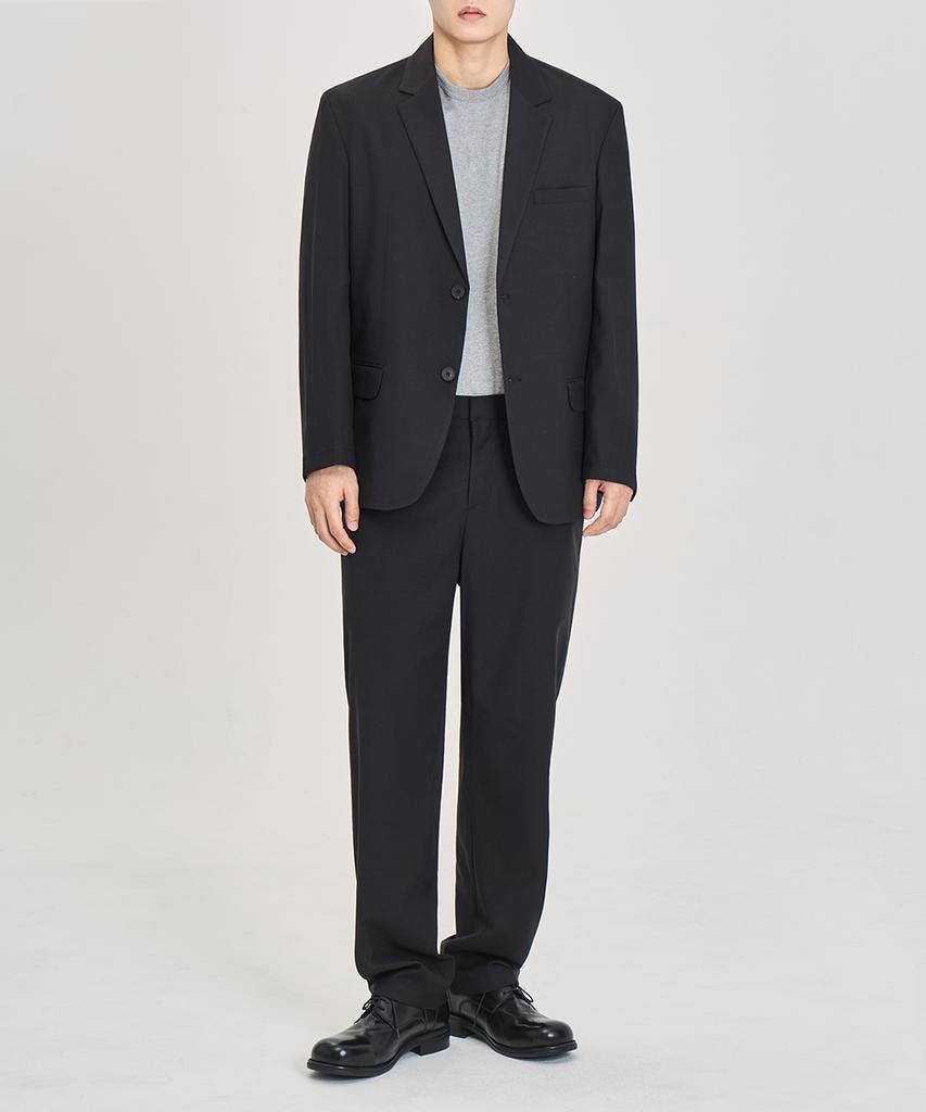 PRAIRIE [All Season] Wool Blended Slacks (Black)