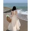Women's Summer Sleeveless Hanging Neck Gentle Temperament Waist Long Dresses