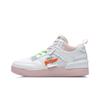Li Ning CF New Series Classic Casual Non-Slip Lightweight Mid Top Skate Shoes Women Sneakers White Pink AGCR112-1