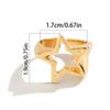 Уникальные кольца на пальцы золотого/серебряного цвета, винтажные и модные украшения в стиле Y2K, панк, со звездами, для женщин и девушек