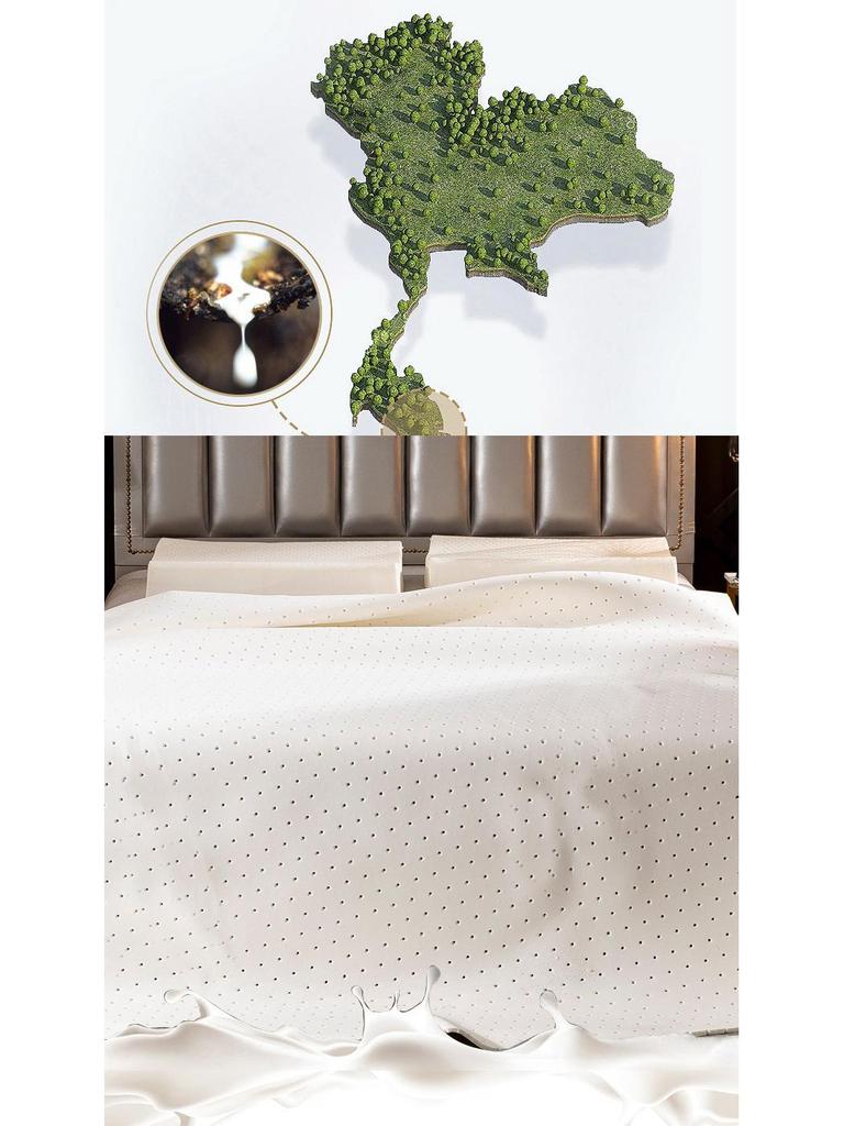 Тайский латексный хлопковый вязаный складной матрас - Односпальный и двуспальный размеры для общежития