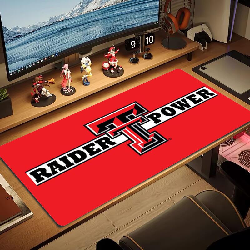 Texas tech Color Mouse Pad Large Gaming Table Cushion Non-slip Laptop Tablet Big Mousepad XXL Mat Mini PC Playmat With Lock edge
