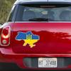 Self-adhesive Decal Ukraine Flag Trident Map Ukrainian Car Sticker Waterproof Auto Decors