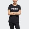 Adidas Футболка Neo Casual Running Printed с коротким рукавом, женские топы, черный цвет GJ7933
