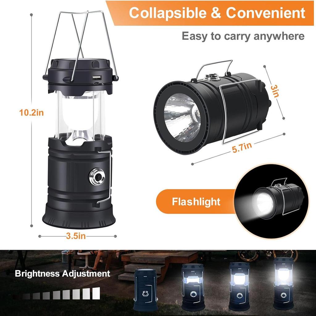 Multifunctional Outdoor Solar LED Camping Light