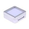 Packaging Transparent Rhinestone Jar Box Flip Lid Acrylic Crystal Display Case White Black Gemstone Holder Organizer