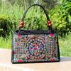 2024 New Fashion Embroidery Women Small Handbags National Floral Embroidered Lady Top-handle Bags Single-layer Beading Falp Carrier