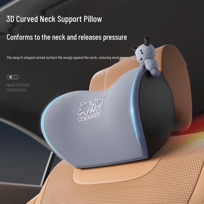 Universal Memory Foam Car & Office Support Pillows