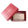 Excellent Salvatore Ferragamo Key holder  Champagne Gold leather Women 224627 Used
