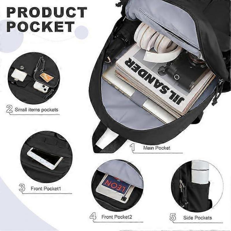 Новый школьный рюкзак с принтом Bubble Mart Labubu для учеников начальной и средней школы, модный дышащий повседневный рюкзак