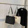 Women's Large Capacity Shoulder Bag Quilted Tote Bag Fashion All-match Commuter Bag