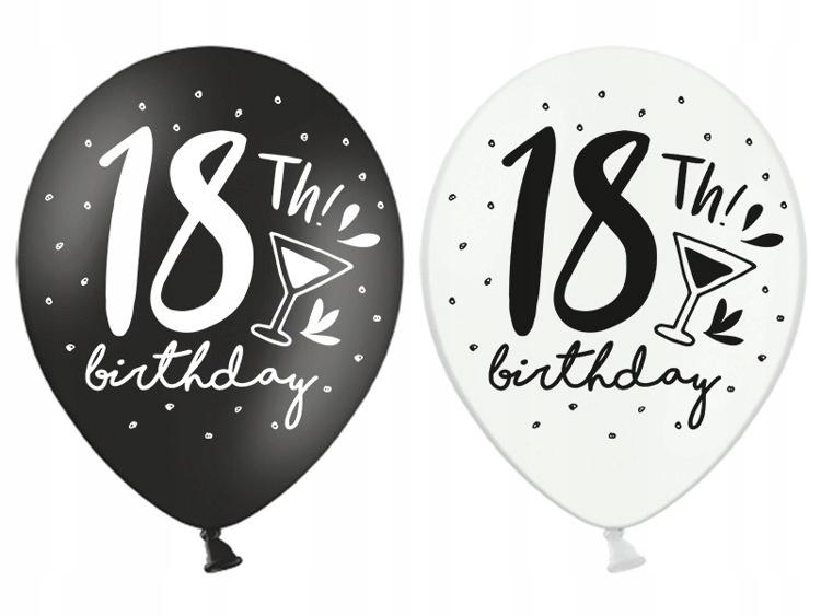 Balony 30Cm, 18Th! Birthday, Mix, 1 Szt.