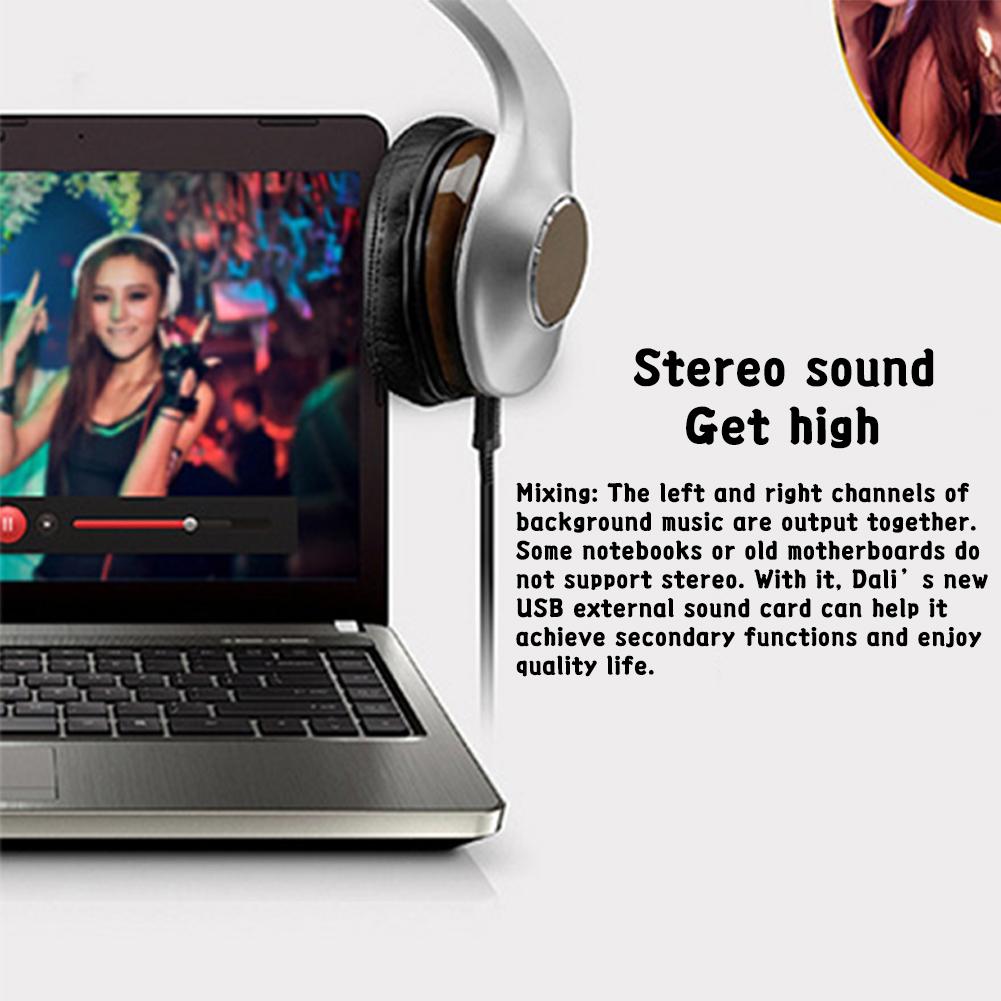 External Sound Card Optical Fiber USB 5.1 HD for Desktop Laptop Blue