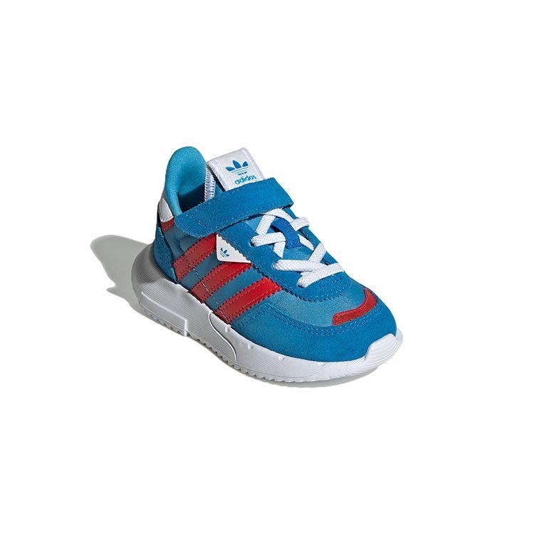 adidas Originals Retropy F2 CF EL Кроссовки спортивные повседневные на липучке, нескользящие, износостойкие, легкие, с низким верхом, для ходьбы, детская обувь, сине-красные GX9217