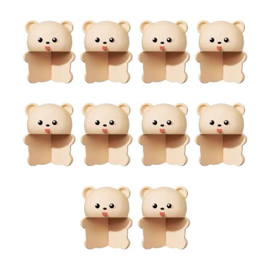 10Pcs Cartoon Animal Furniture Corner Protector Anti-collision Baby Proof Self-adhesive Table Desk Right Angle Sharp Edges Corner Guard Bumper