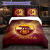 AS Roma Themed Bedding 3Pcs Duvet Cover Set Decorative Bed Linen For Teen Room Home Decoration