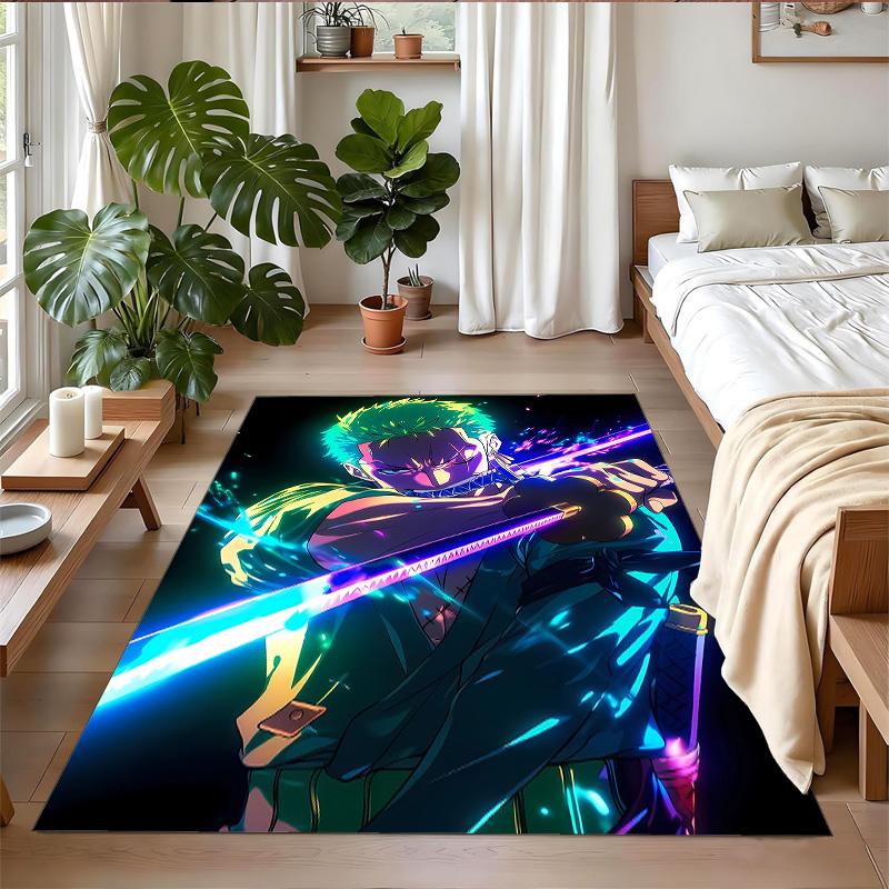 Anti‑Slip Crystal Velvet Floor Rug, One Piece Design Carpet for Indoor Living Bedroom Home Decoration