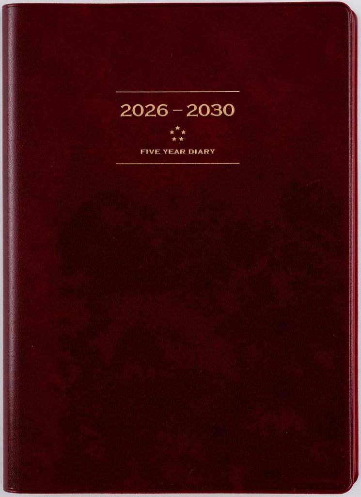 Takahashi 2026 A5 Desk Wine 98 January 5-Year Journal, No. (Starts 2026)