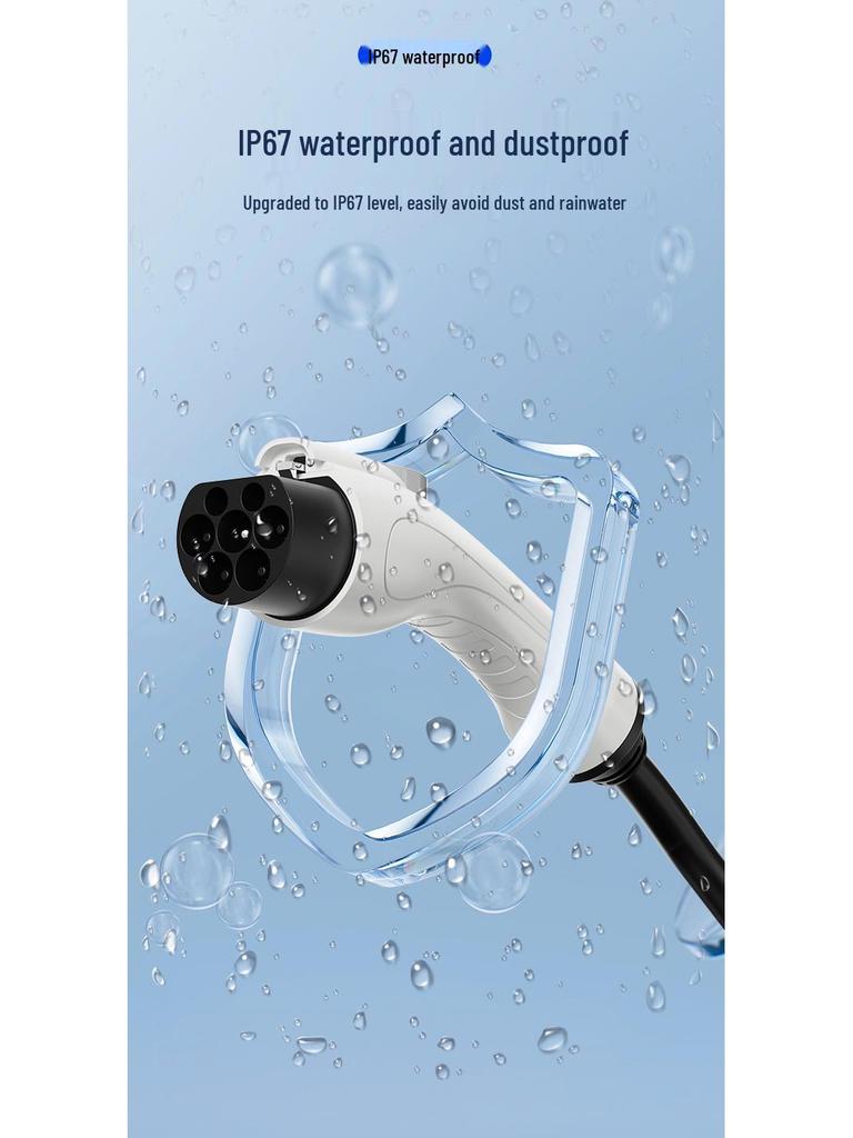 Портативное домашнее зарядное устройство для электромобилей - 16А/32А, 3,5/7 кВт, заземление не требуется