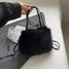 New Plush Bag Winter Women Fashion Handbags Cloud Faux Fur Purse Fashion Casual Women's Shoulder Bag Fluffy Bag