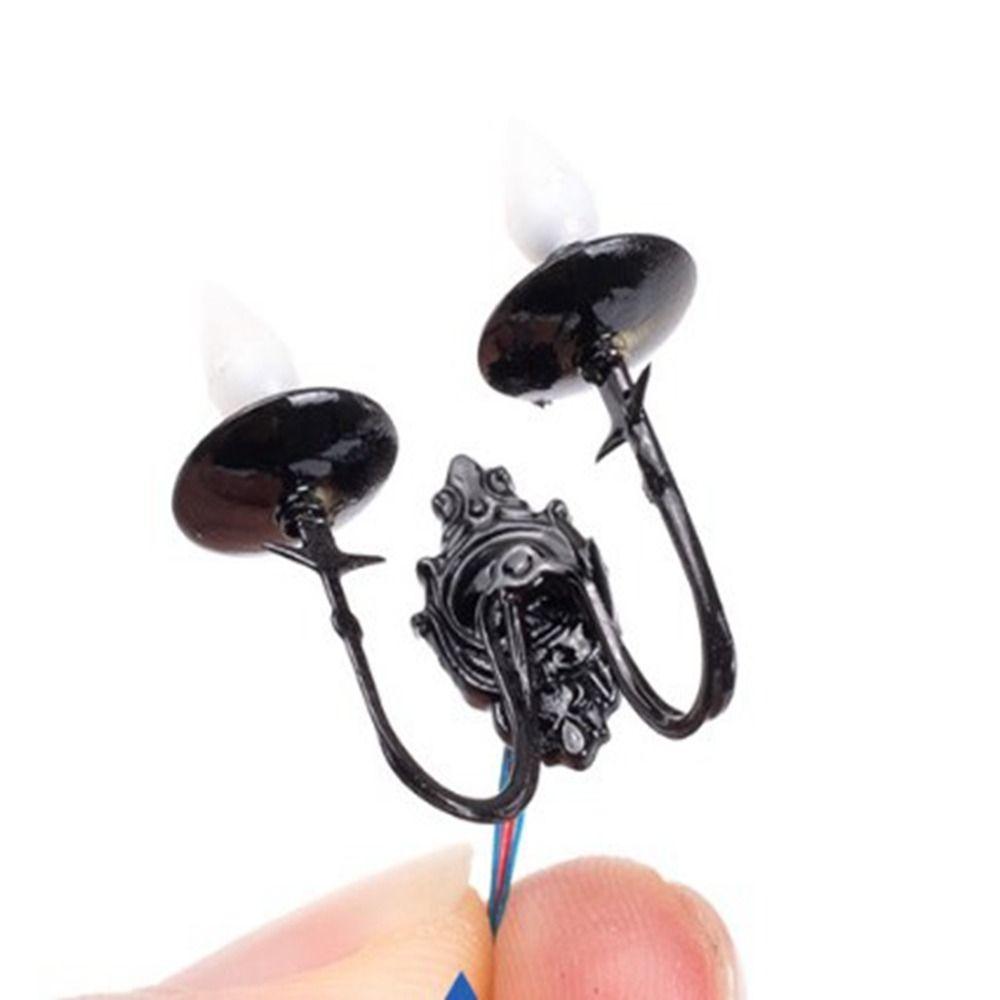 ABS металлический материал кукольный домик настенный светильник 3V песочный стол люстра новая модель белый/теплый свет