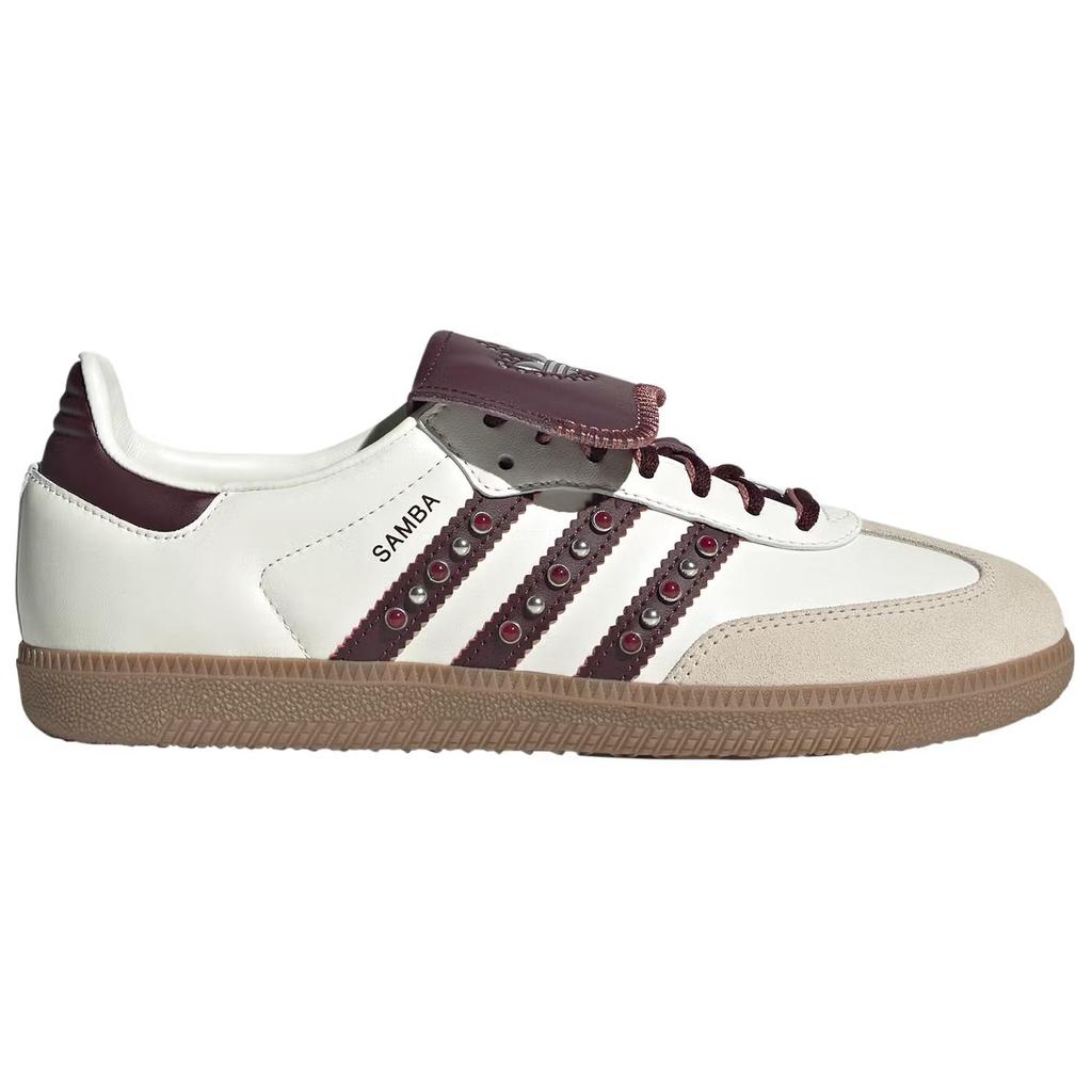 Adidas Оригинальные Samba LT Износостойкие Низкие кеды для скейтборда Унисекс Белые кроссовки JQ9714