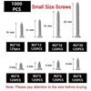 Wood Screws, 1000pcs Screws Self Tapping Screws Assortment Set, Pan Head Screw Gift