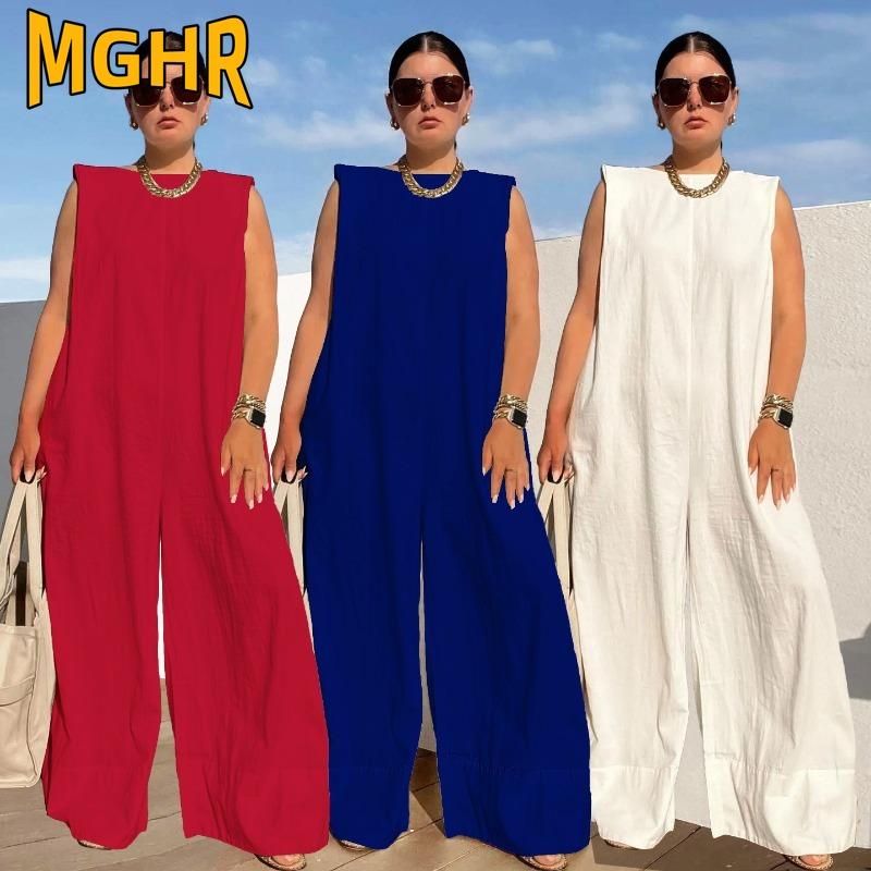 MGHR Женские модные повседневные однотонные брюки с принтом на лето и весну, брюки без рукавов на подтяжках, комбинезоны и комбинезоны