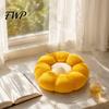 Kids Play Area Mat Corduroy Flower Cushion, Cute Shape Floor Decorative Cozy Tatami Cushion Throw Pillow for Bed Sofa Couch Room Decor Round Floral