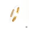 Trendy Colorful Zircon Drip Oil Stacking Ring for Spring/Summer