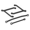 RC Chassis Links Steering Tie Rods Aluminum Alloy Upgrade Parts for FMS FCX24 1Celsius24 Crawler
