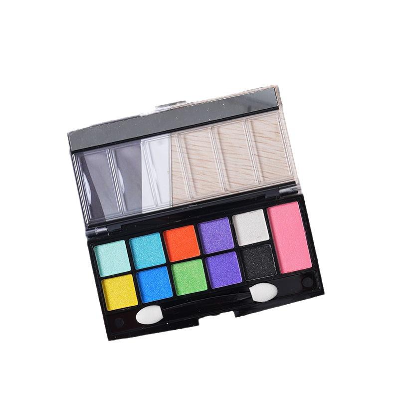 Палетка теней для век Rihao Ten-Color Shimmer для фестивального и сценического макияжа