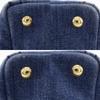 Prada Canapa Handbag 1BG439 Tote Bag Blue Denim Women Used