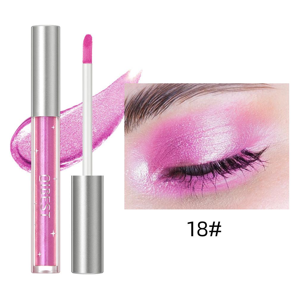 Жидкие тени для век с блестками, хайлайтер с жемчужным отливом, матовые суперблестящие одноцветные осветляющие жидкие тени для век