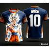 Дизайн Dragon Ball Лицензированная 3D-печатная футболка Дышащая Повседневная одежда Взрослые S-6XL Дети Goku Vegeta Trunks