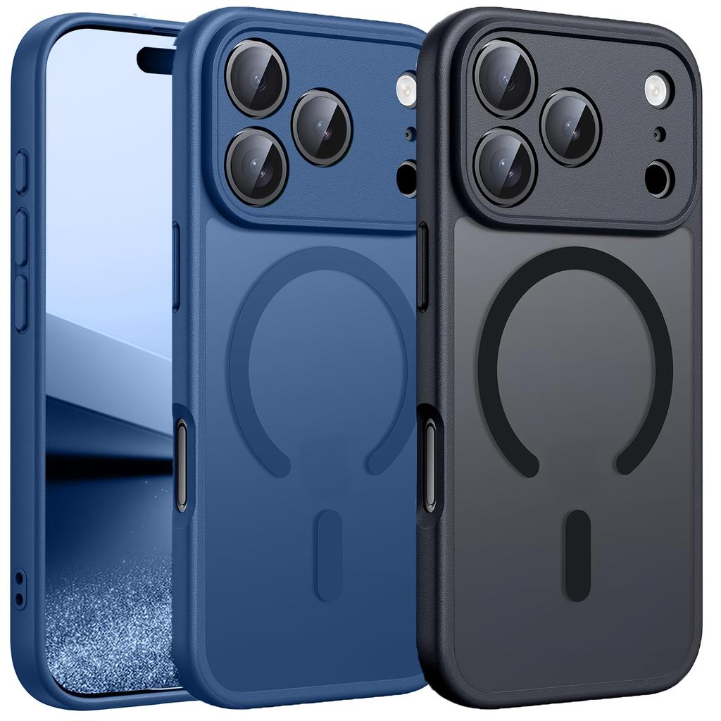 Магнитный Матовый Полупрозрачный Чехол Для iPhone 17 Air 16 16e 15 14 Plus 13 12 11 Pro Max Телефон Беспроводная Зарядка Magsafe Жесткая Крышка