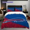 Buffalo Bills Team Spirit Three-piece set(1 * duvet cover + 2 * pillowcase, without core)Bedding set Soft and comfortable Duvet cover and pillowcase