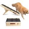 Portable Wooden Pet Stairs Non-Slip Mat Dogs Climbing Ladder Soft Folding Dog Ramp  Indoor
