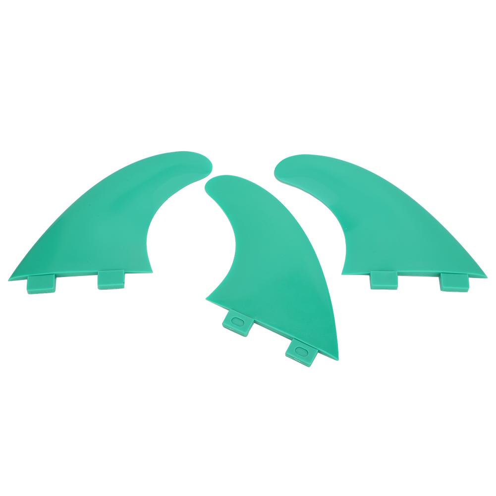 3 шт. FCS G5 Хвостовой плавник для серфборда Левый Средний Правый Аксессуары для серфинга для лонгборда шортбордаЗеленый G5