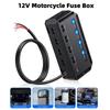 12V Universal Automotive Fuse Block Holder 4 Circuits Protection 20A Moto Fuse Block LED Indicator Motorcycle Car Accessories
