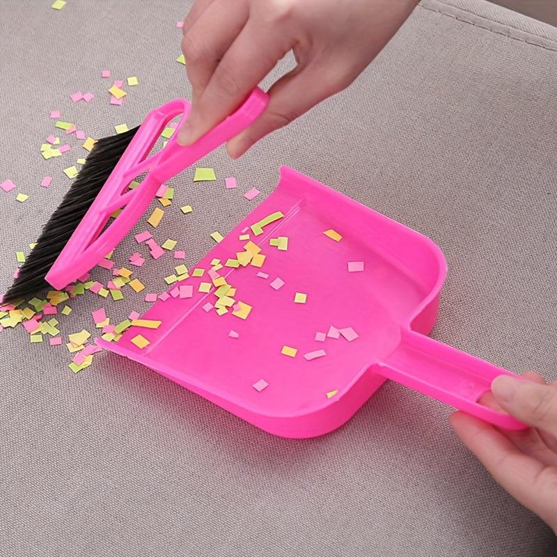 Портативный ручной набор щеток для уборки с совком для зоотоваров, веник с жесткой щетиной, настольный пылесос