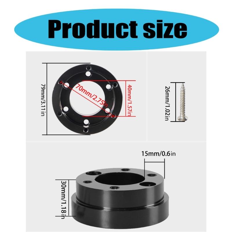 70mm Steering Wheel Adapter Plate Game Modification Part for G29 G920 G923 Steering Wheel Adapter Spacer with Screws