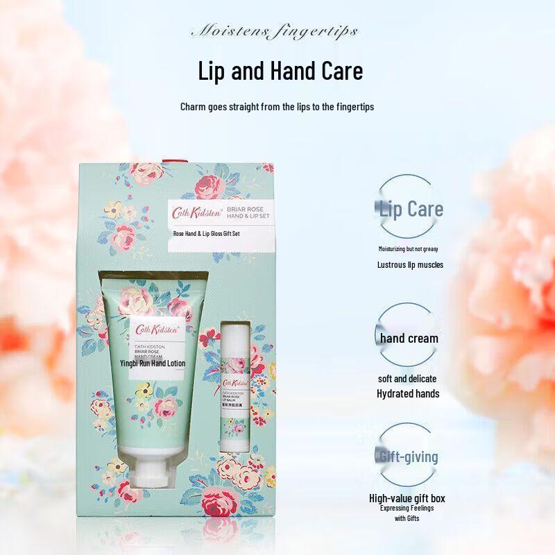 Cath Kidston Rose Hand & Lip Balm Gift Set