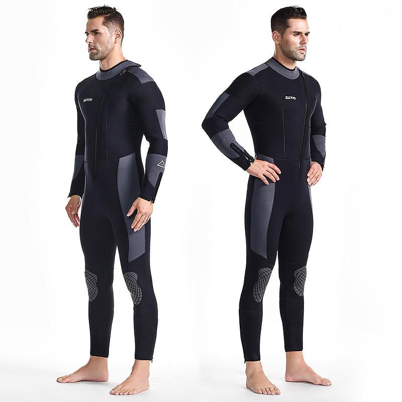 ZCCO 5mm Neoprene Wetsuit Men Women Full Body Long Sleeve Diving Swimming Thermal Protection Winter Summer