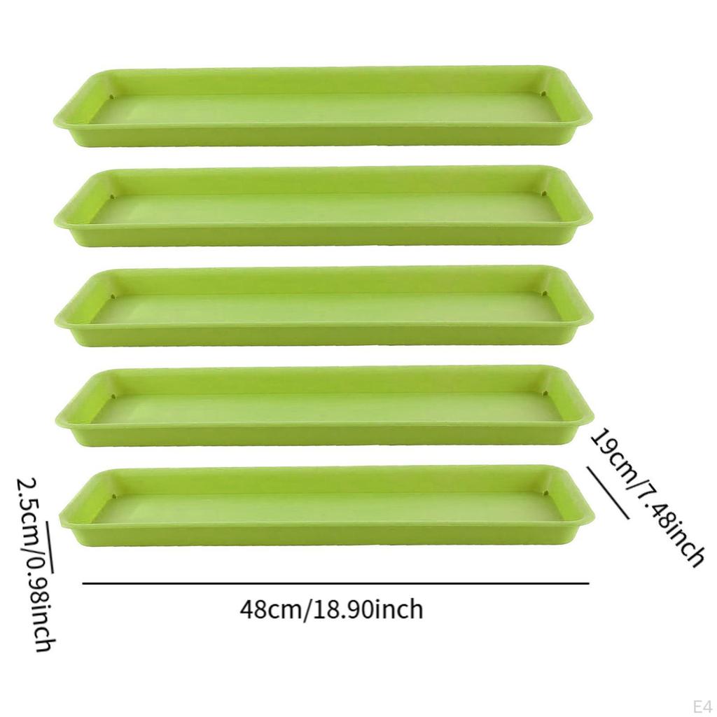 5 -fold Plant Shells Base Cup Rectangular Plants Flower Pot -Nendasesen for Interiors,