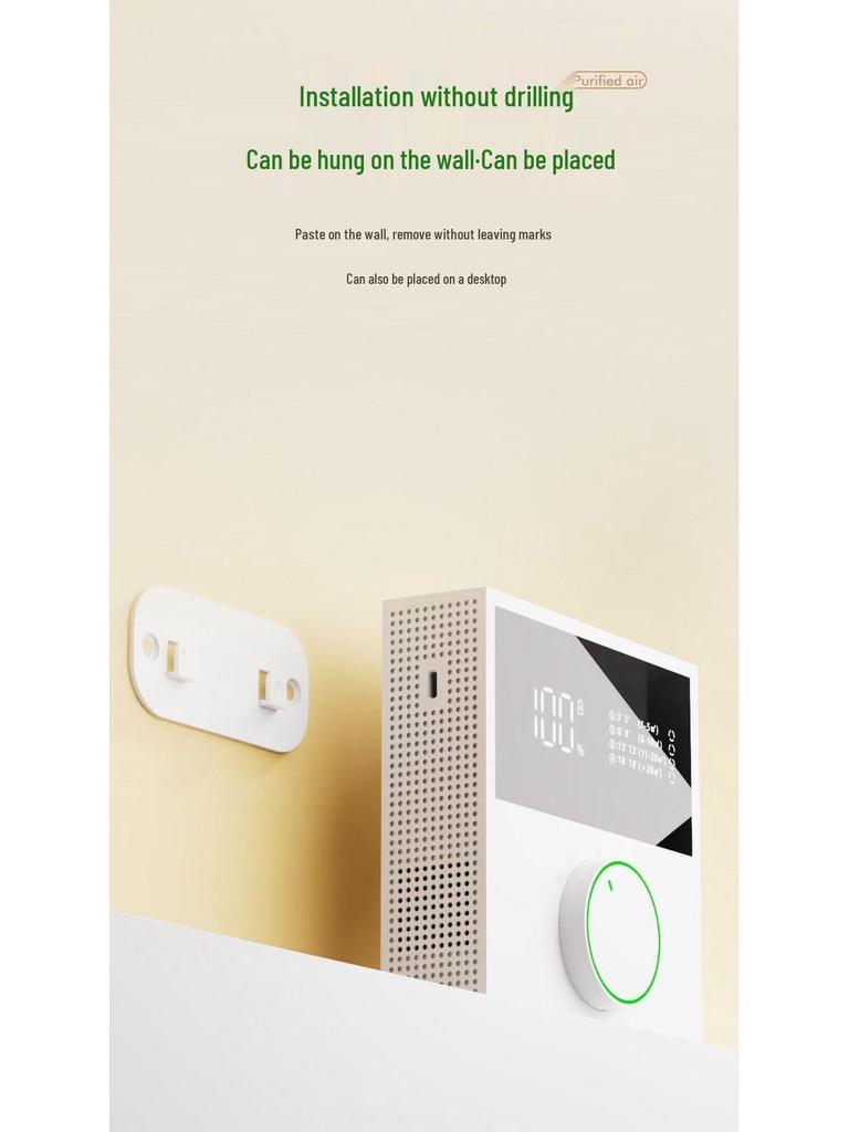 Очиститель воздуха с отрицательными ионами 2025: Удаляет формальдегид, дым и запахи домашних животных, идеально для ремонта нового дома.